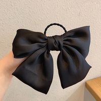 IFMIA koreański Bow-Knot elastyczne gumki do włosów akcesoria moda pasmo włosów długa wstążka łuk włosy w koński ogon krawat Scrunchies kobiety dziewczęta 3